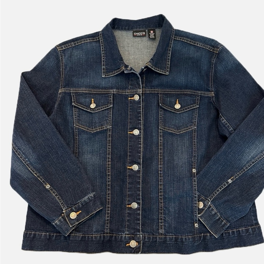 Chico's Denim Jacket Chico's Size 3, XL / 16 Jean Jacket